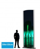 Totem Galbé non lumineux Publicitaire signalétique extérieure sur mesure Double Face - Avec Visuels imprimés et système de fixation - Production et Vente 